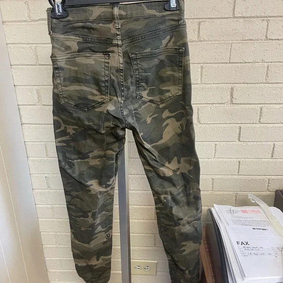 Topshop Moto Camouflage High Rise Skinny Stretch Pants - Picture 8 of 9